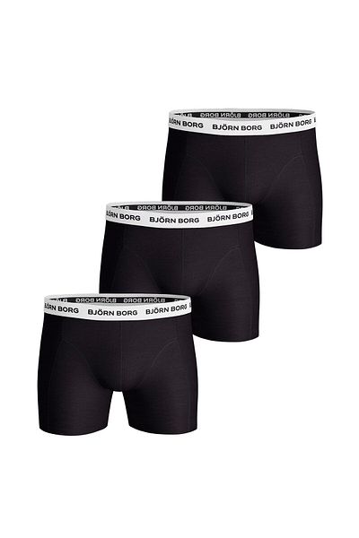 Björn Borg BJÖRN BORG Herren Boxershorts, 3er Pack - Cotton Stretch Boxer Trunks, Baumwolle, Logobund