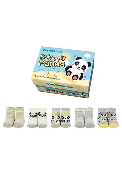 Cucamelon Baby Socken, 5er Pack - Strumpf, Tiermotive, 0-1 Jahre, One Size