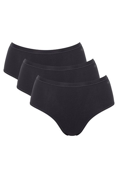 SLOGGI Damen Slips, 3er Pack - GO Daily Cotton Midi 3P, Unterhose, Stretch-Baumwolle