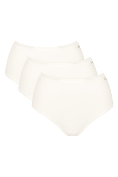 SLOGGI Damen Highwaist-Slips, 3er-Pack - GO Daily Cotton Highwaist 3P, Unterh...