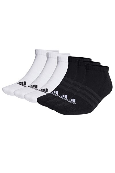 adidas Unisex Sneakersocken, 6er Pack - Cushioned Low-Cut, Logo, gepolstert, ...