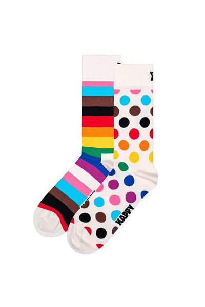 Happy Socks Unisex Socken, 2er Pack - Geschenkbox, Farbmix