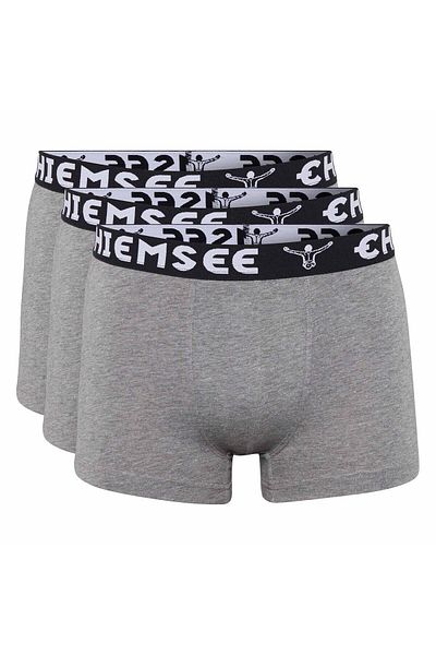 Chiemsee Herren Boxershorts, 3er Pack - Shorts, Logobund, einfarbig