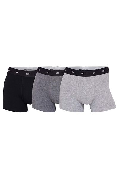 Cristiano Ronaldo CR7 CR7 Herren Boxershorts, 3er Pack - Bambus-Viskose,Trunks, Cotton Stretch, Logobund