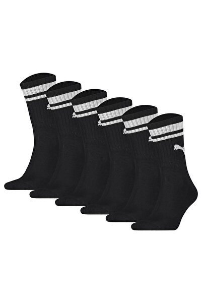 Puma Unisex Sport-Socken, 6er Pack - Crew Heritage, Tennis, Frottee-Sohle, St...
