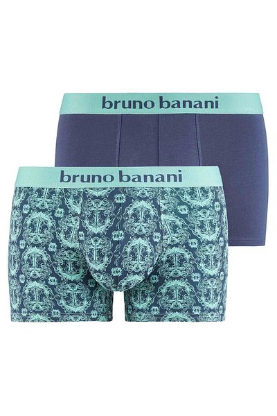 Bruno Banani Herren Boxershorts, 2er Pack - Nautics, Young Line, Baumwoll-Stretch