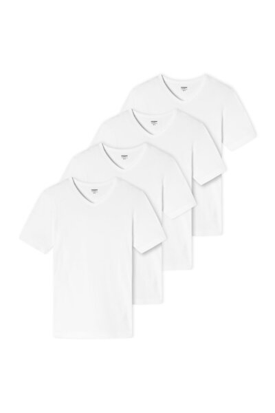 uncover by Schiesser Herren T-Shirt 4er Pack - V-Ausschnitt
