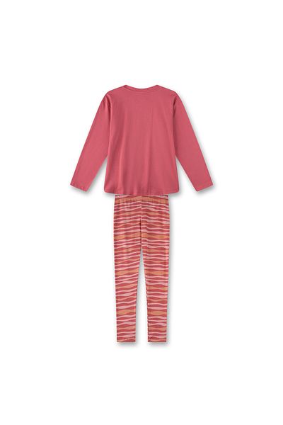 Sanetta Mädchen Schlafanzug, 2-tlg. Set - lang, Pyjama, Baumwolle, Motiv