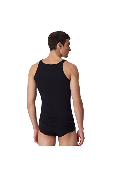 Schiesser Herren Unterhemd 3er Pack - Sport-Jacke, ohne Arm, Original Feinripp, einfarbig