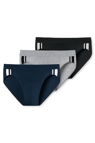 Schiesser Herren Slip 6er Pack - Rio Slip 95/5, Cotton Stretch, Seitenstreifen