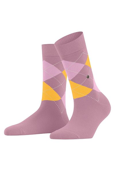Burlington Damen Socken - Queen, Kurzstrümpfe, Baumwolle, Rautenmuster, Logoemblem