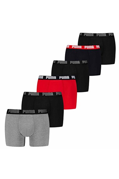 Puma Herren Boxer Shorts, 6er Pack - Basic Boxer ECOM, Cotton Stretch, Everyday
