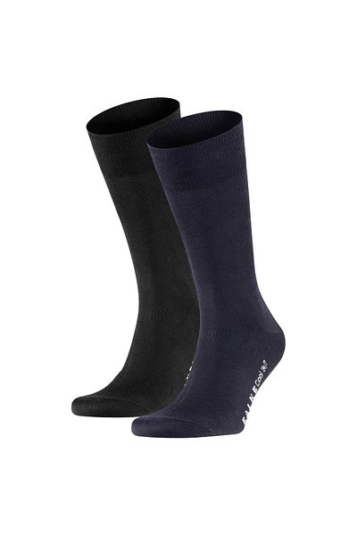 FALKE Herren Socken 2er Pack - Cool 24/7, Businessstrumpf, Kurzstrumpf, Uni #1