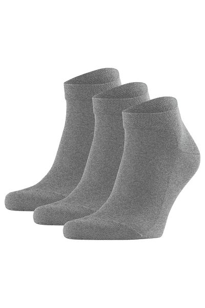 FALKE Herren Sneakersocken 3er Pack - Sensitive London, Socken, Baumwolle, Logo, einfarbig