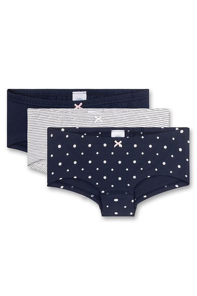 Sanetta Mädchen Unterhose, 3er Pack - Cutbrief, Unterwäsche, Stretch-Baumwolle, Single Jersey, gemus