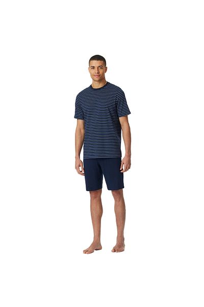 Schiesser Herren Schlafanzug, kurz - Casual Essentials, Rundhals, Baumwolle
