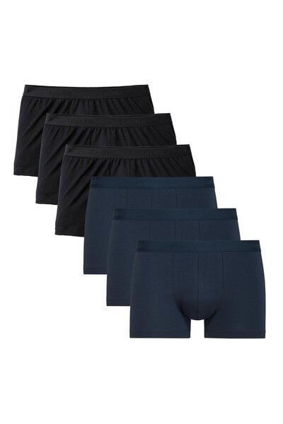 Calida Herren Boxershorts, 6er Pack - Benefit, Elastikbund, Single Jersey