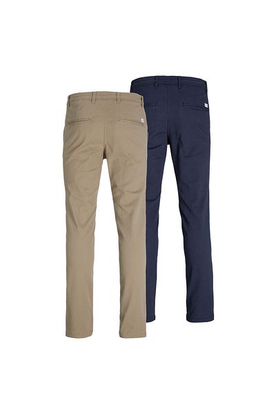 Jack & Jones JACK&JONES Herren Chino-Hose, 2er Pack - JPSTMARCO JJDAVE 2PK, Länge 32