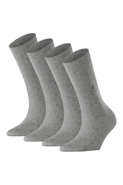 Burlington Damen Socken 4er Pack - Everyday  Kurzstrumpf, Onesize, Unifarben
