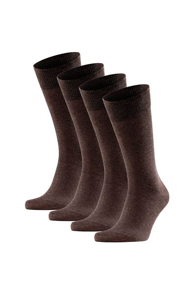 FALKE Herren Socken, 4er Pack - Happy, Kurzsocken, Baumwolle