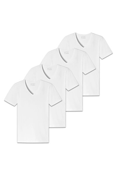 Schiesser Herren T-Shirt 4er Pack - Serie "95/5", V-Ausschnitt, S-4XL