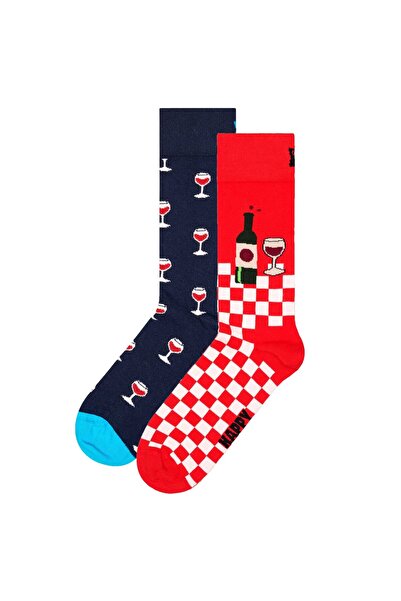 Happy Socks Unisex Socken, 2er Pack - Geschenkbox, Farbmix