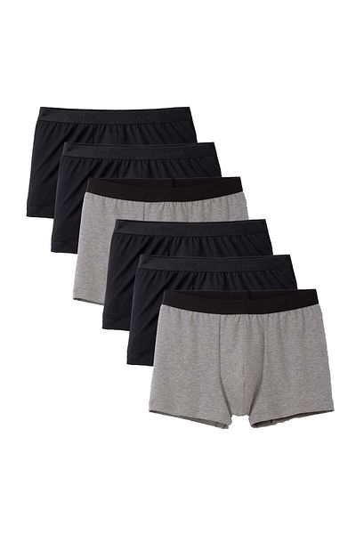 Calida Herren Boxershorts, 6er Pack - Natural Benefit, Elastikbund, Single Jersey