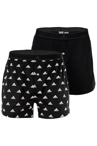 adidas Herren Web-Boxershorts, 2er Pack - Shorts, Webware, Baumwolle, Muster