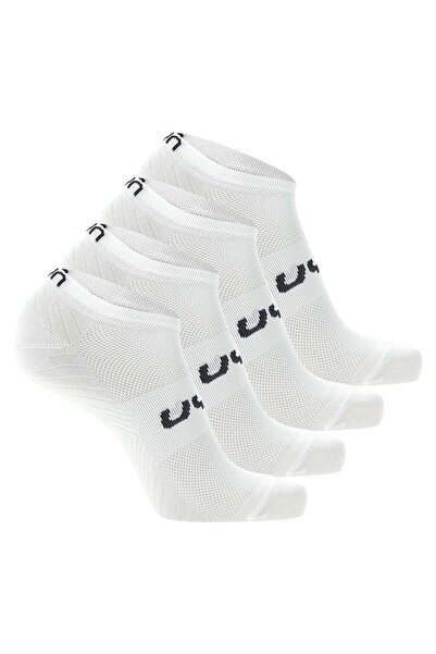UYN Unisex Sneaker Socken, 4er Pack - Essentials Sneaker Socken, Logo, einfarbig