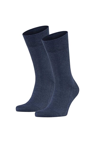 FALKE Herren Socken 2er Pack - Sensitive London, Strümpfe, Uni, Baumwollmischung