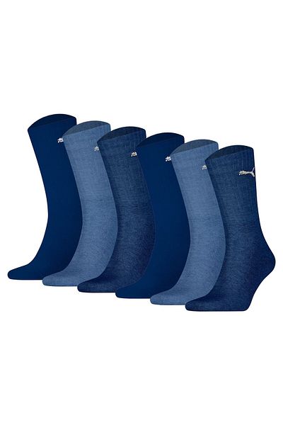 Puma Unisex Sport-Socken, 6er Pack - Sport Crew Lightweigth, Tennissocken, uni