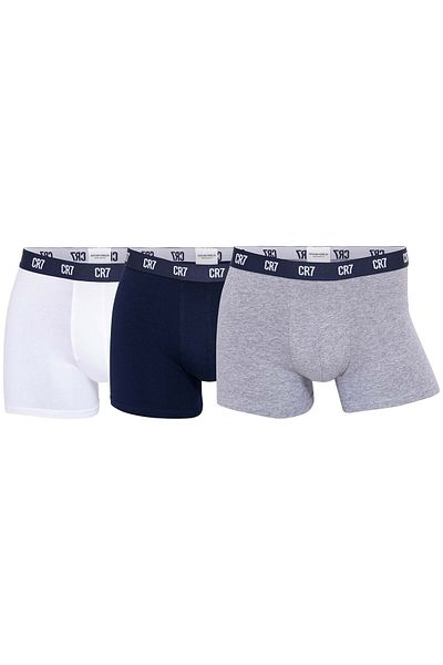 Cristiano Ronaldo CR7 CR7 Herren Boxer Shorts, 3er Pack - Trunks, Organic Cotton Stretch
