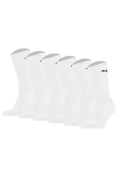 Puma Unisex Sport-Socken, 6er Pack - Sport Crew Lightweigth, Tennissocken, uni