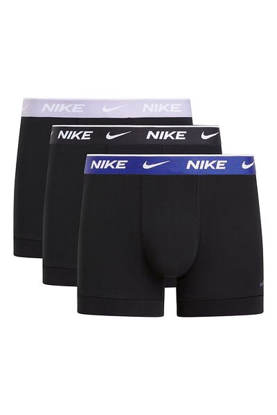 Nike Herren Boxer Shorts, 3er Pack - Trunks, Logobund, Cotton Stretch