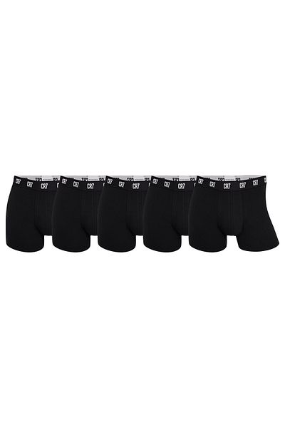 Cristiano Ronaldo CR7 CR7 Herren Boxer Shorts, 5er Pack - Trunks, Reisetasche, Cotton Stretch, Logobund