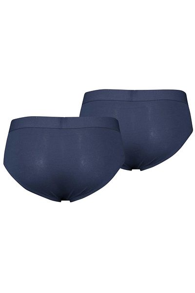 Levi's LEVI´S Herren Slips, 4er Pack - Solid Basic Brief Organic, Logobund