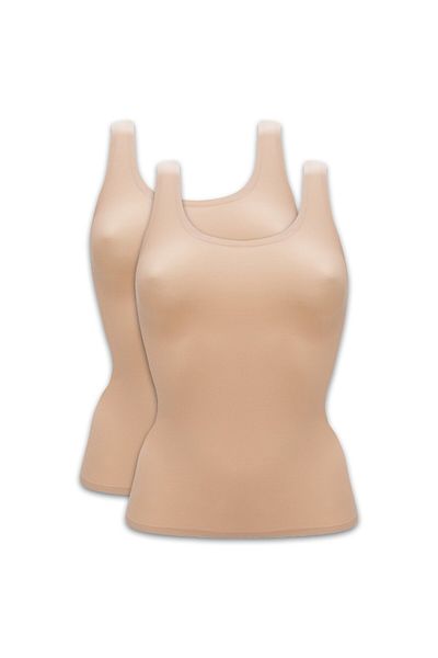 Chantelle Damen Top 2er Pack - Unterhemd, SoftStretch, nahtlos, Einheitsgröße 34-44