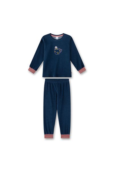 Sanetta Mädchen Schlafanzug, 2-tlg. Set - lang, Pyjama,Terry, Motiv