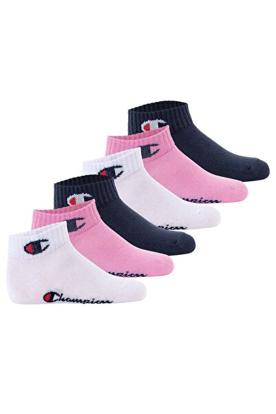 Champion Kinder Socken, 6er Pack - Quarter, Logo, einfarbig