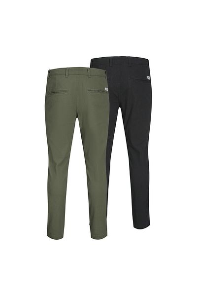 Jack & Jones JACK&JONES Herren Chino-Hose, 2er Pack - JPSTMARCO JJDAVE 2PK, Länge 32