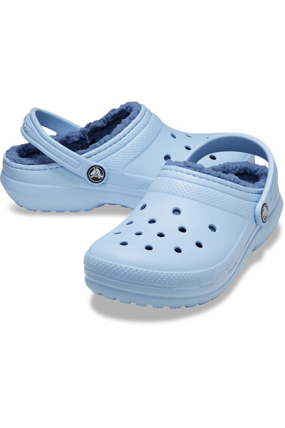 Crocs Classic Lined Clog K Kız Çocuk Mavi Terlik Kız Çocuk TERLİK 207010