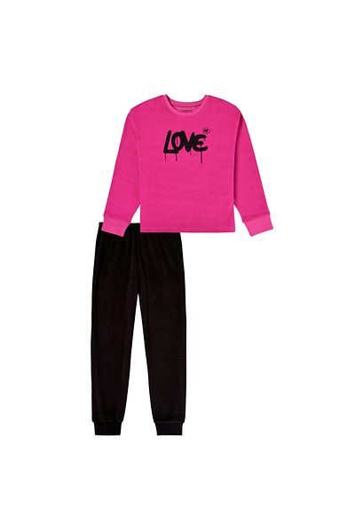 Schiesser Mädchen Schlafanzug Set - lang, Nightwear 2, Frottee, Rundhals