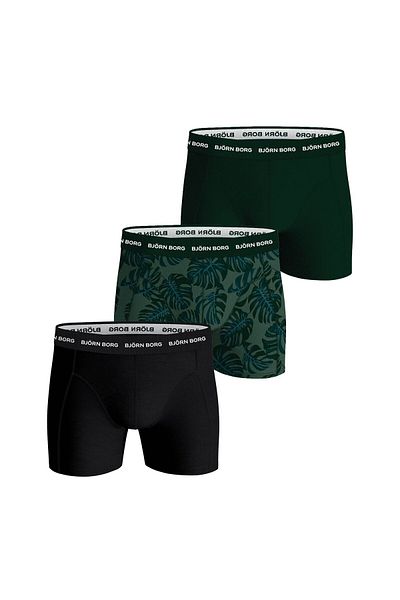 Björn Borg BJÖRN BORG Herren Boxershorts, 3er Pack - Cotton Stretch Boxer Trunks, Baumwolle, Logobund