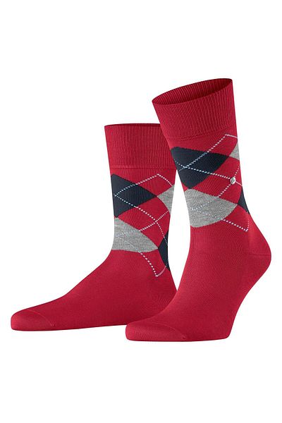 Burlington Herren Socken - Manchester, Rautenmuster, Bio-Baumwolle