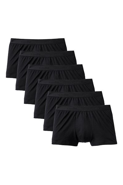 Calida Herren Boxershorts, 6er Pack - Natural Benefit, Elastikbund, Single Jersey