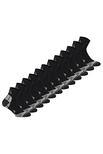 Diadora Unisex Quarter Sportsocken, 12er Pack - Socken, Logo, Muster