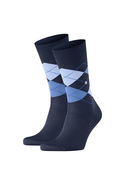 Burlington Herren Socken 2er Pack - Manchester, Rautenmuster, Bio-Baumwolle