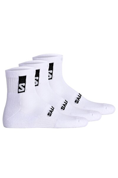 Salomon Packung mit 3 Unisex-Quartersocken – lässige Knöchel, Frottee, Stütz-...