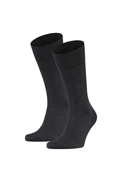 FALKE Herren Socken 2er Pack - Sensitive London, Strümpfe, Uni, Baumwollmischung