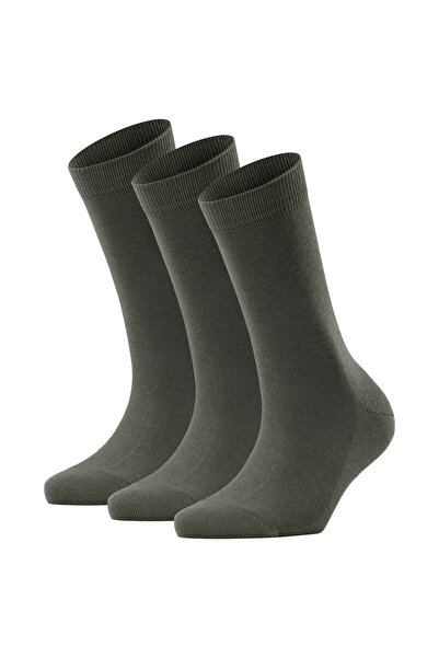 FALKE Damen Socken 3er Pack - Family SO, Kurzsocken, einfarbig